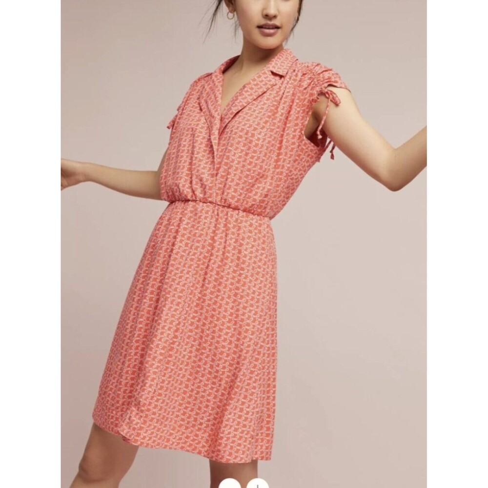 Maeve Carlotta Ruched Shirtdress Size M